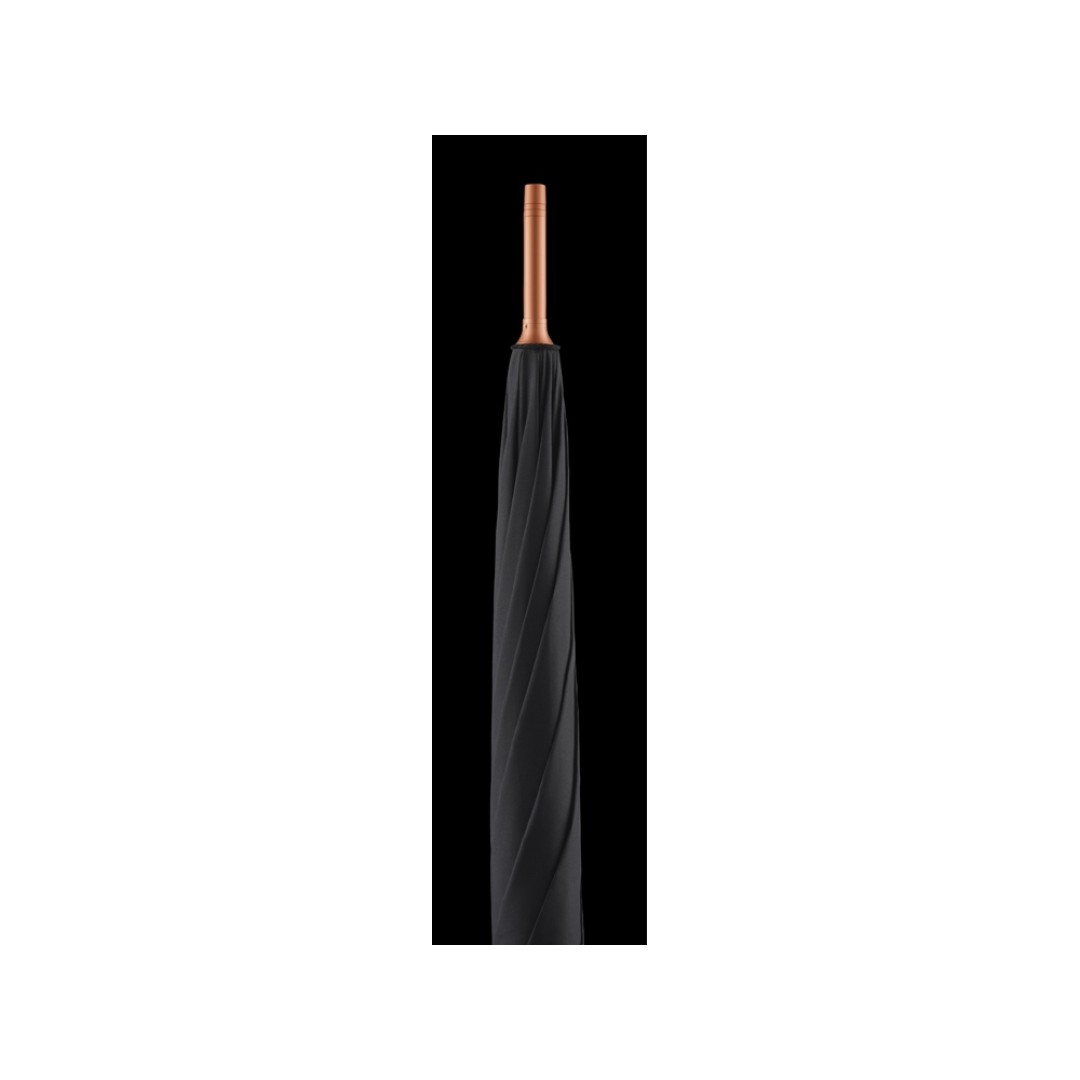 Зонт-трость 7399 Alugolf полуавтомат, черный/медный