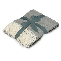 Акриловый плед Dapple 160x210 см, холодный серый (Р)