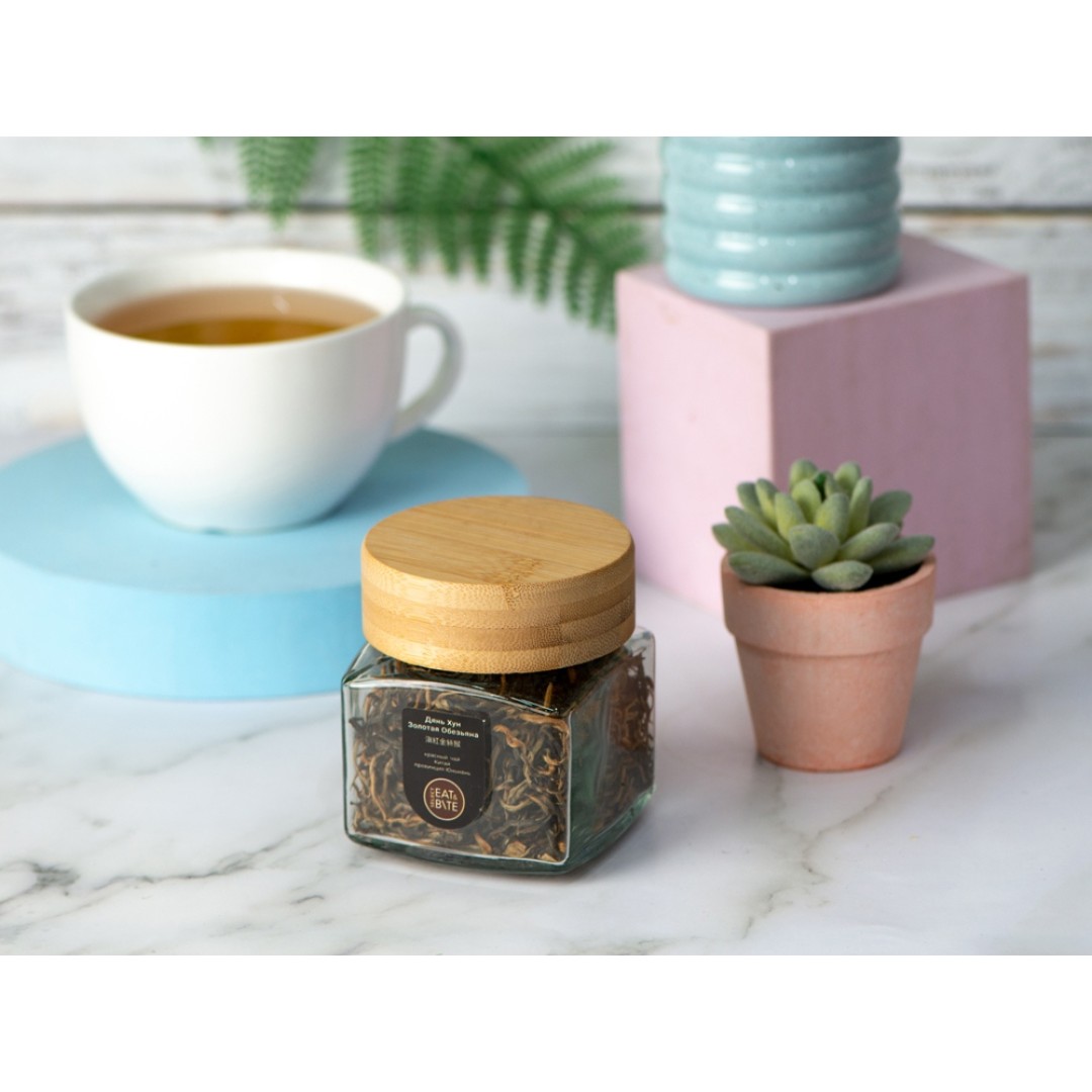 Чай красный, серия "Ceremony", Жянь хун (золотая обезьяна), стеклянная банка