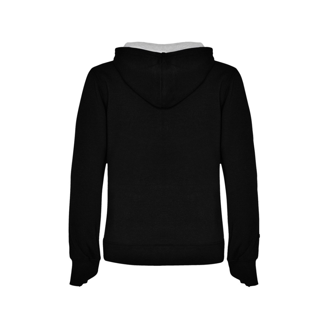 Толстовка с капюшоном "Urban" женская, черный/серый меланж