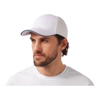 Бейсболка «Cancun», белый/темно-синий