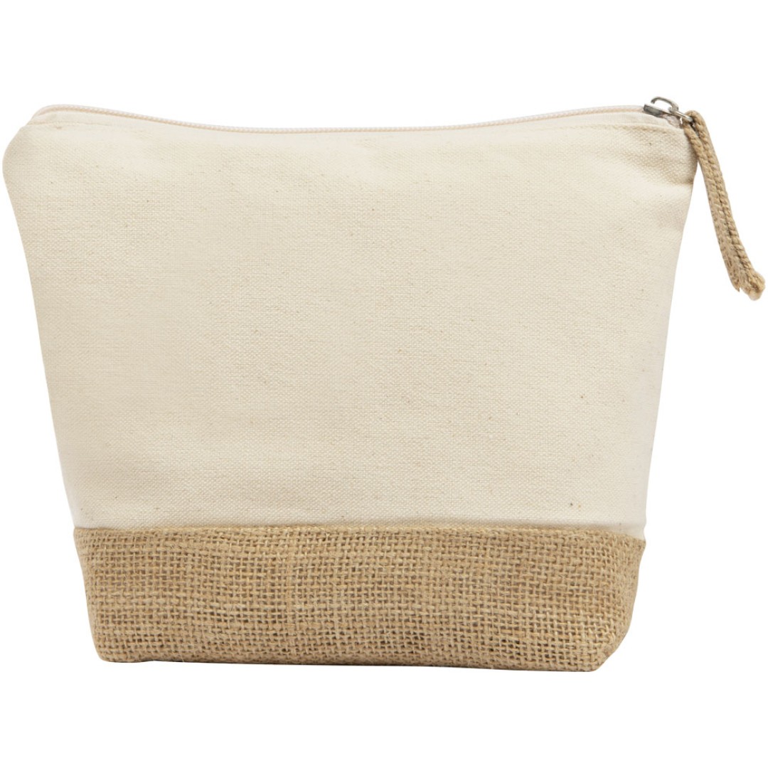Косметичка "Jute" из хлопка и джута, натуральный