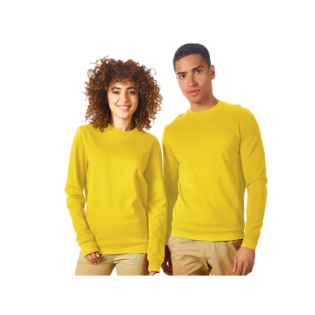 Свитшот "Motion" унисекс с начесом, жёлтый