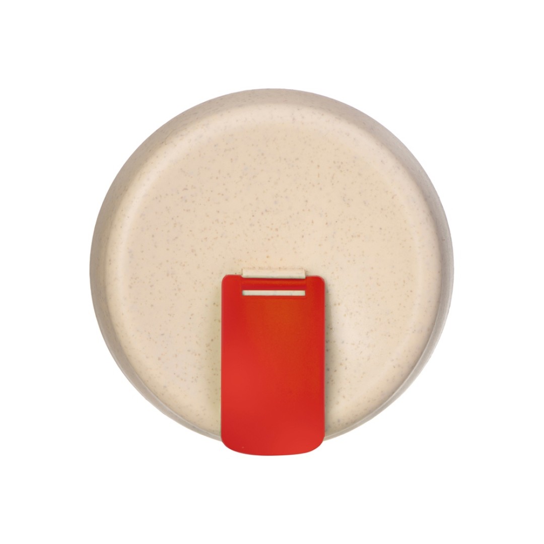 Стакан из пшеничного волокна с двойными стенками "Pino", красный