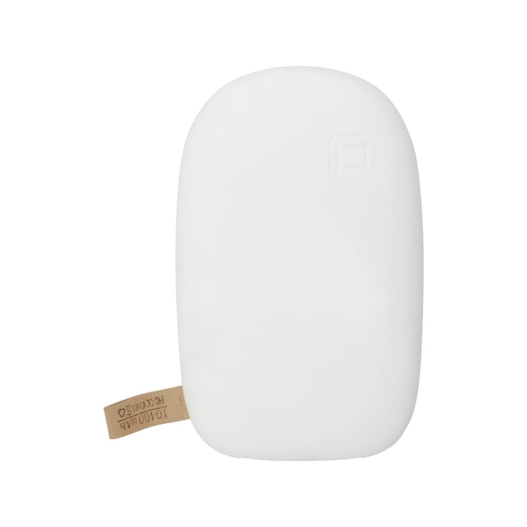 Внешний аккумулятор в форме камня «Stone», 10400 mAh, белый