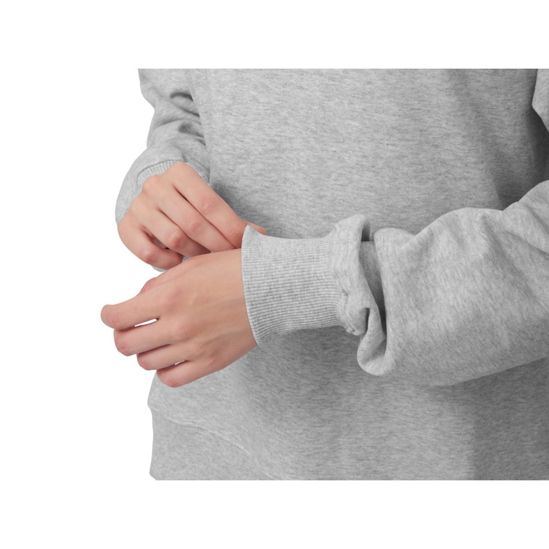 Свитшот оверсайз с рукавом реглан «Belgrade», унисекс, серый меланж