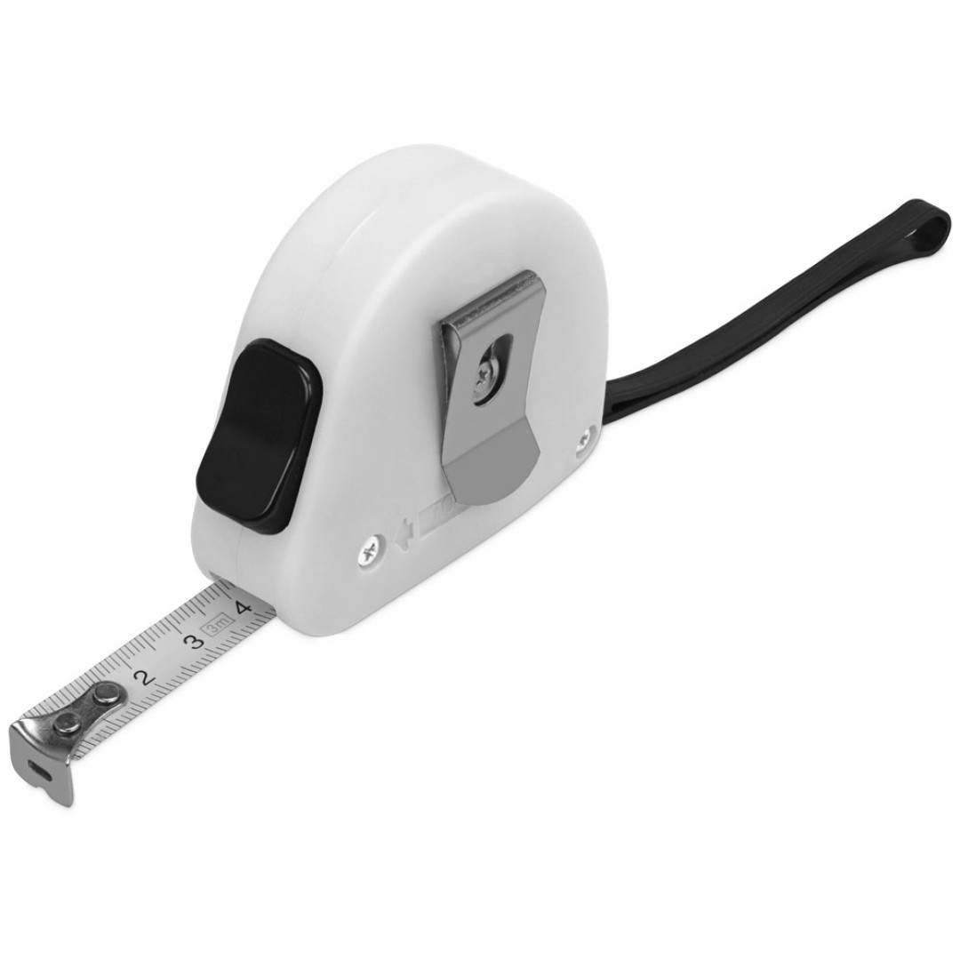Рулетка 3м "Meter", софт-тач, белый (Р)