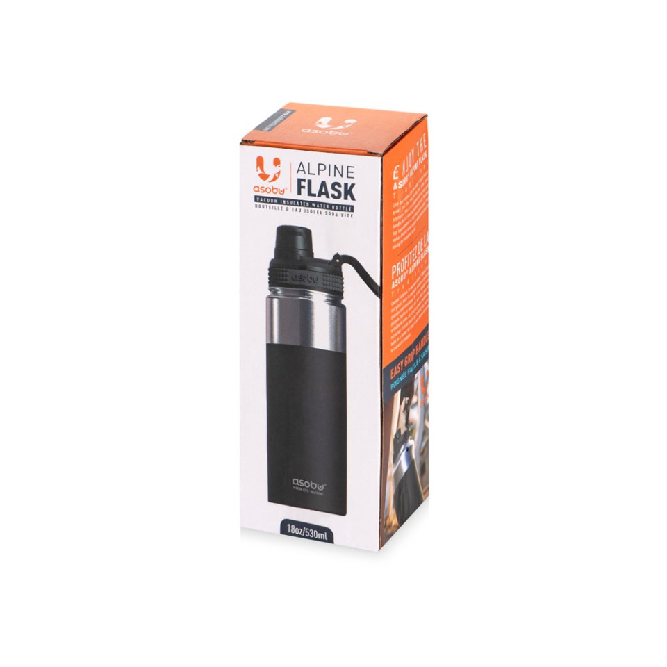 Вакуумная термобутылка «ALPINE FLASK», 530 мл, черный