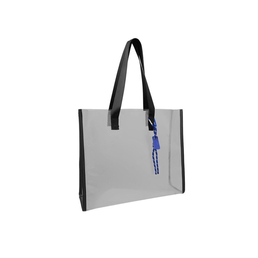 Брелок-веревочка на карабине, синий