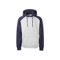 Толстовка с капюшоном «Dublin» мужская, темно-синий/серый меланж
