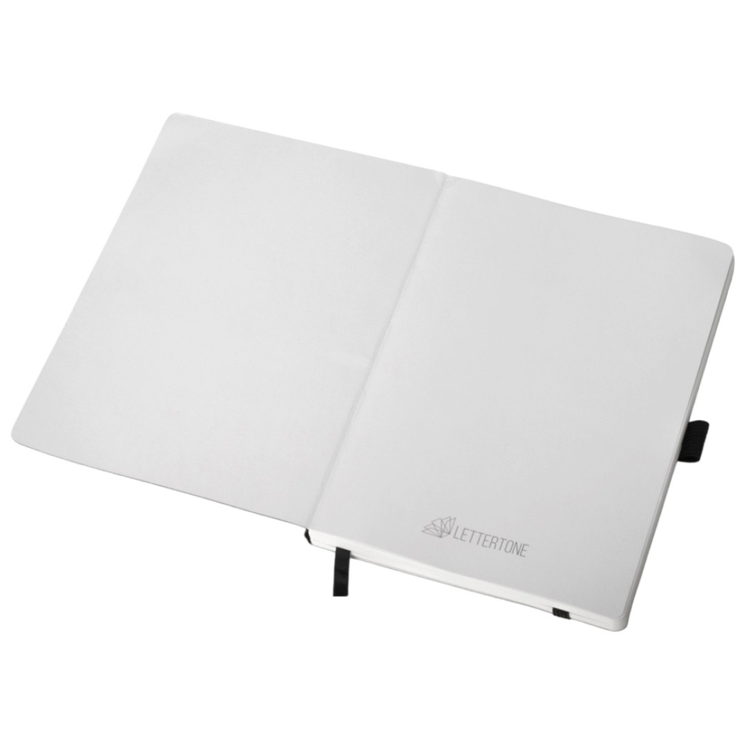 Блокнот из моющегося крафта и каменной бумаги А5 "Fleekstone", гибкая обложка, черный