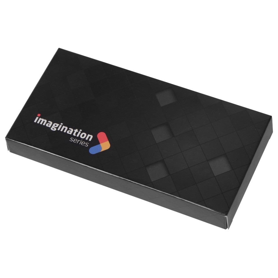 Портативное зарядное устройство Render с полноцветной, 5000 mAh, черный