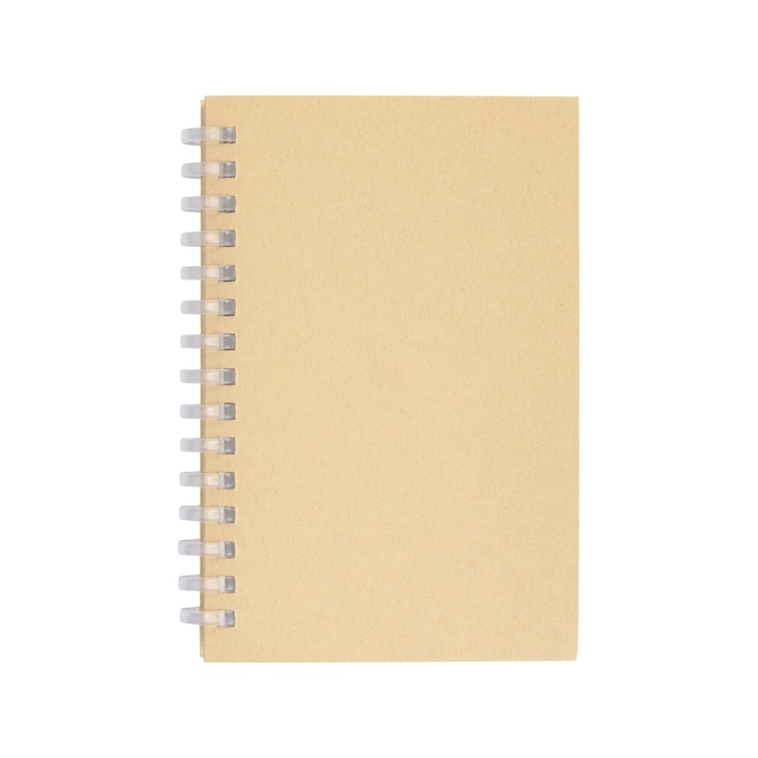 Блокнот на мягкой спирали А6 "Sahara", 60 листов 70 гр/м2, натуральный