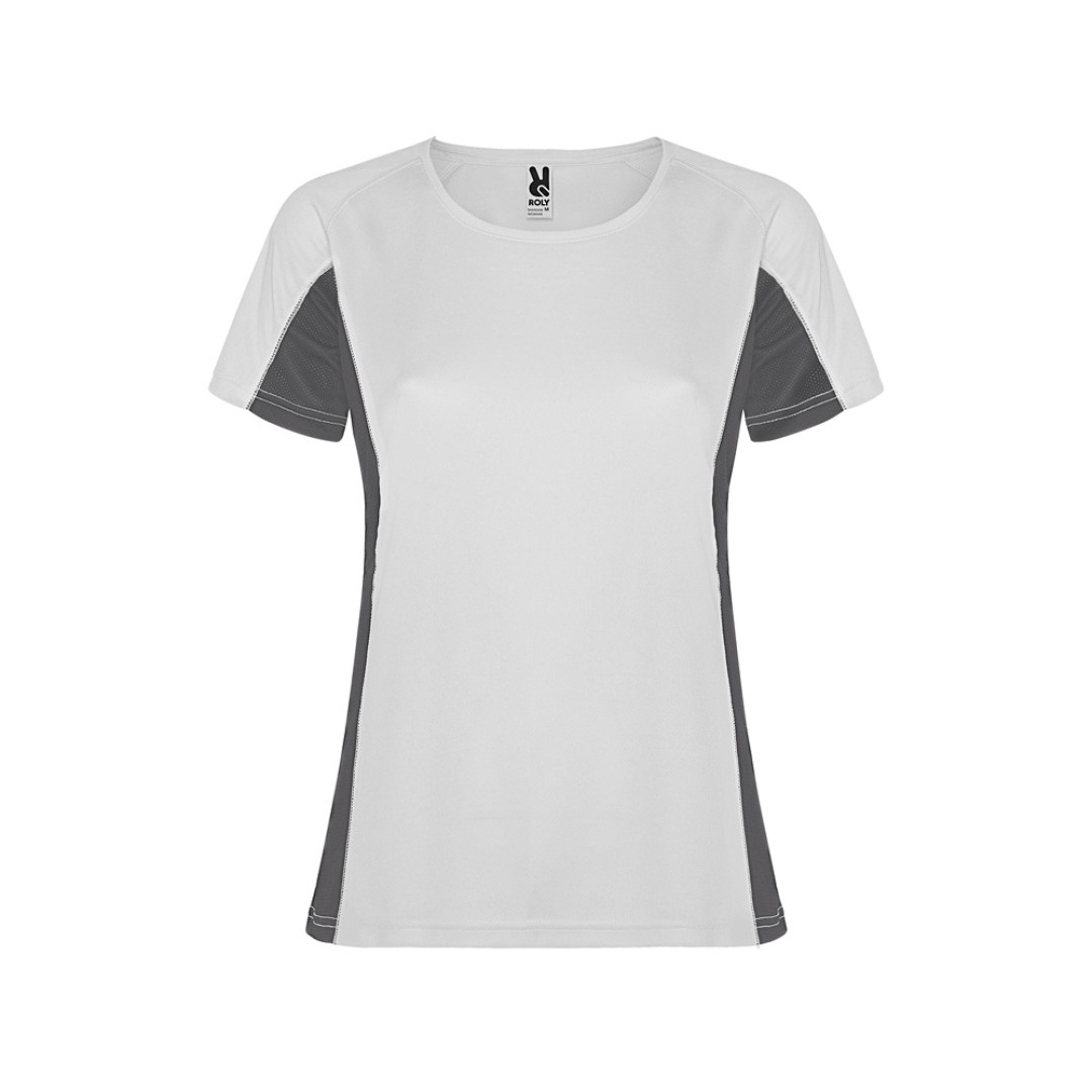 Футболка "Shanghai" женская, белый/графитовый