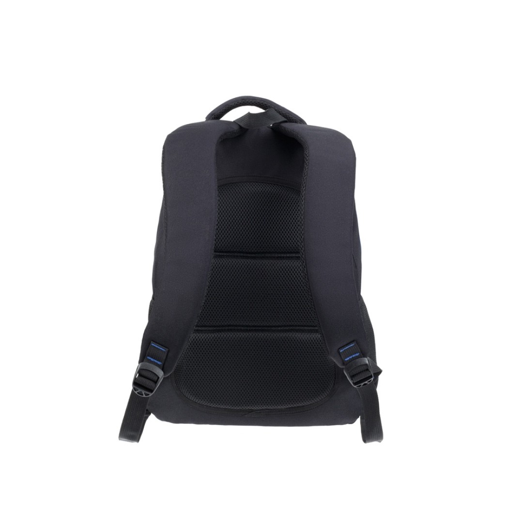 Рюкзак TORBER CLASS X, черный с синей вставкой, полиэстер 900D, 45 x 32 x 16 см