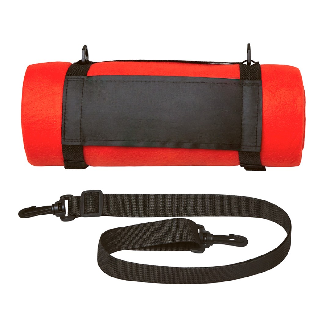 Плед «Нежность» с плечевым ремнем, красный