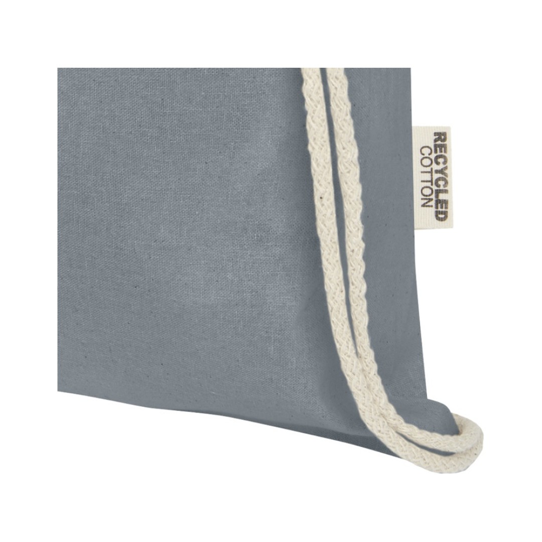 Oregon сумка-кисет из переработанного хлопка, сертифицированного согласно GRS, плотностью 140 г/м2 - Серый