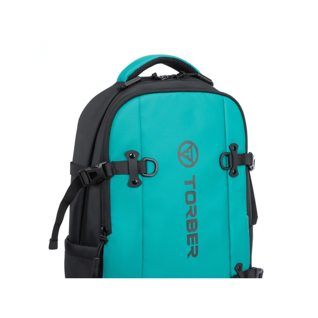 Рюкзак спортивный TORBER Xtreme 18", зелёный/чёрный, 31 х 12 х 46 см, 17л