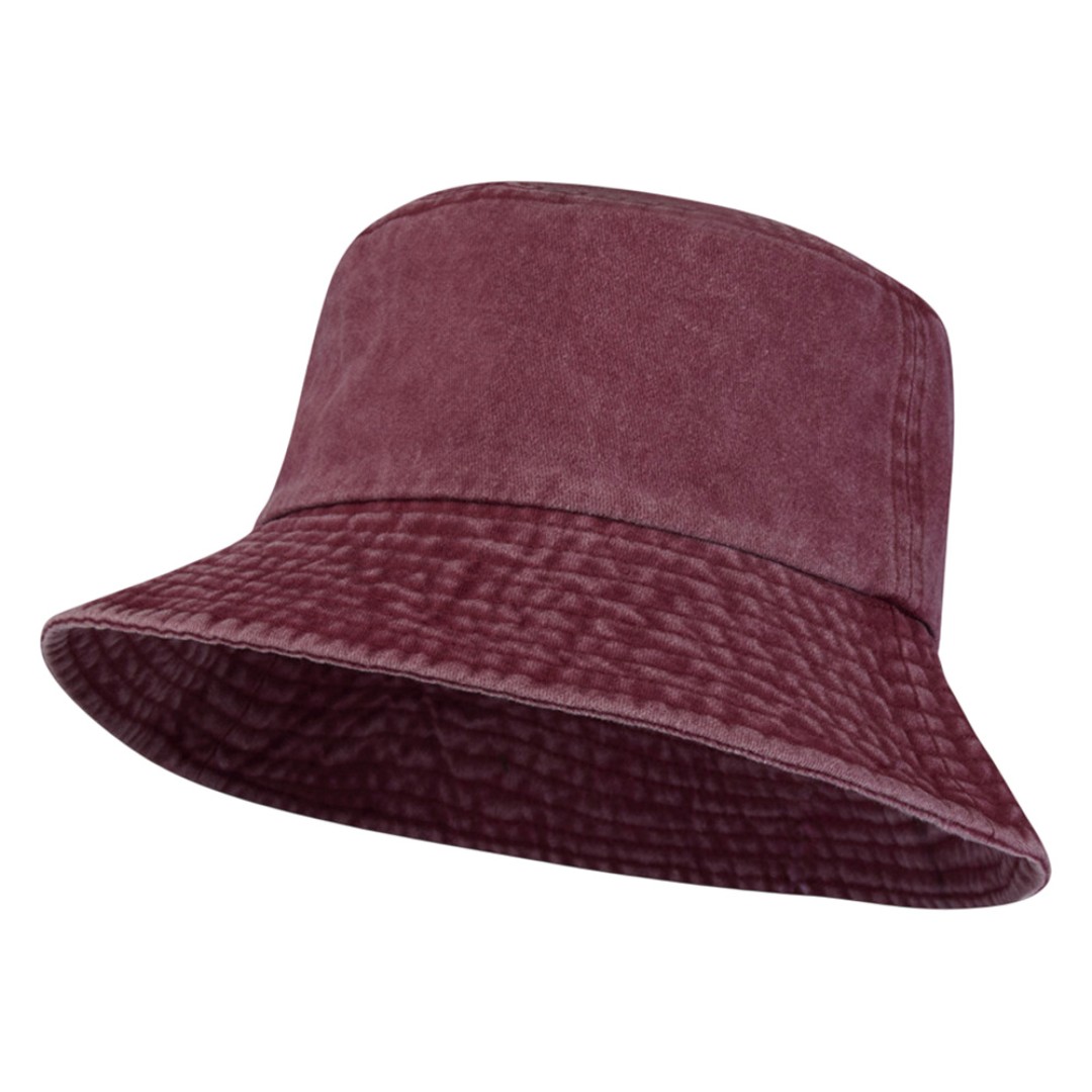 Панама "Mitica" стираная - Бургунди