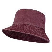 Панама "Mitica" стираная - Бургунди