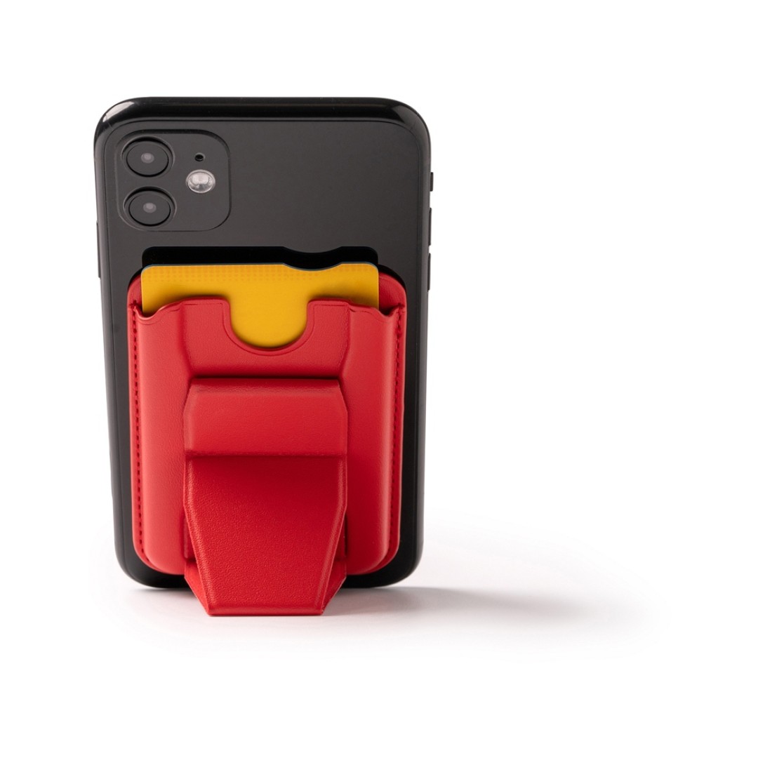 Картхолдер с подставкой "Sekun", красный