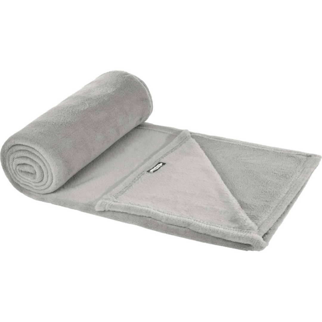 Плед Lily из синтетического трикотажного полотна из вторичного ПЭТ, серый