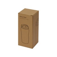 Термокружка "Mony Steel" 350 мл, soft touch, красный