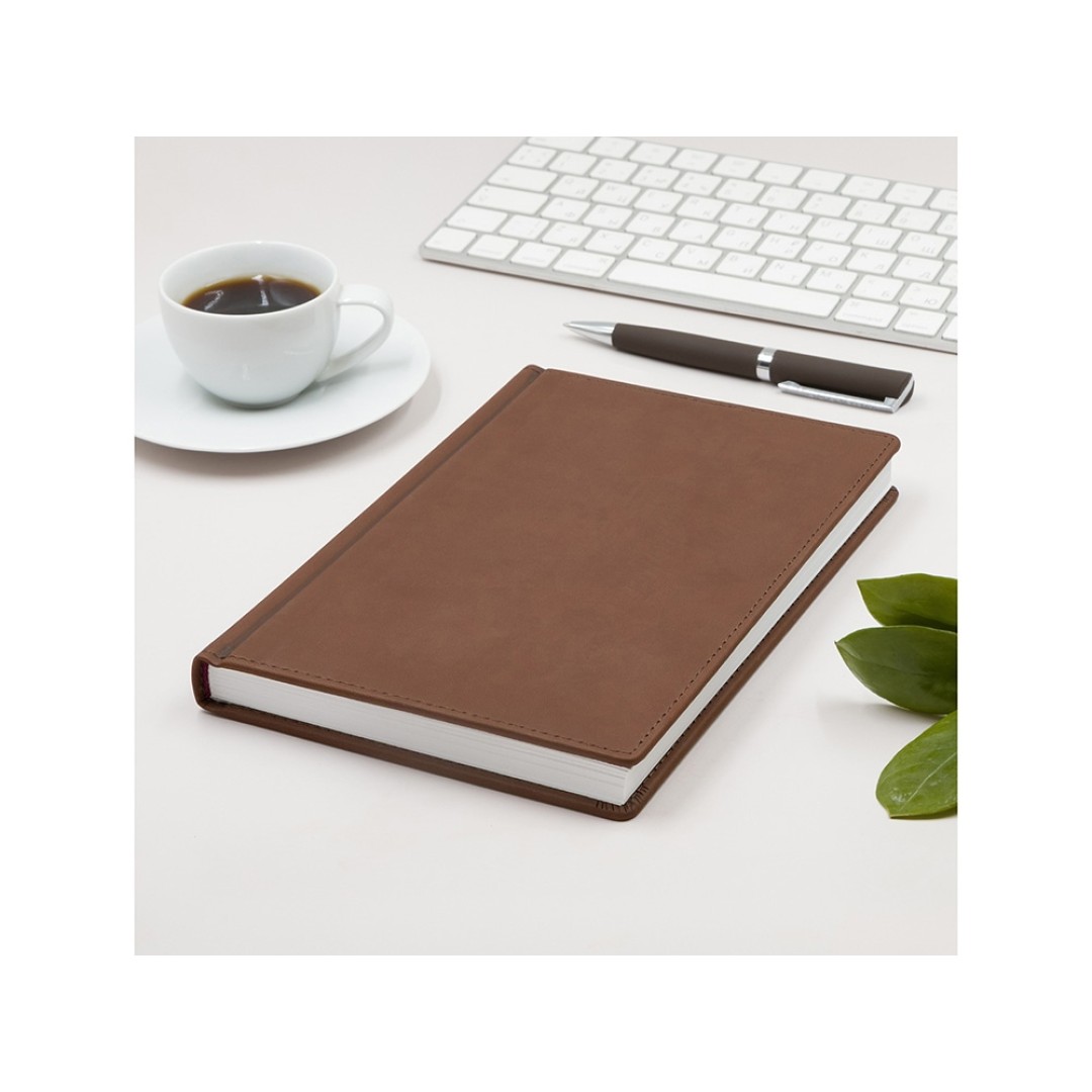 Ежедневник А5 датированный «Velvet» 2026, коричневый