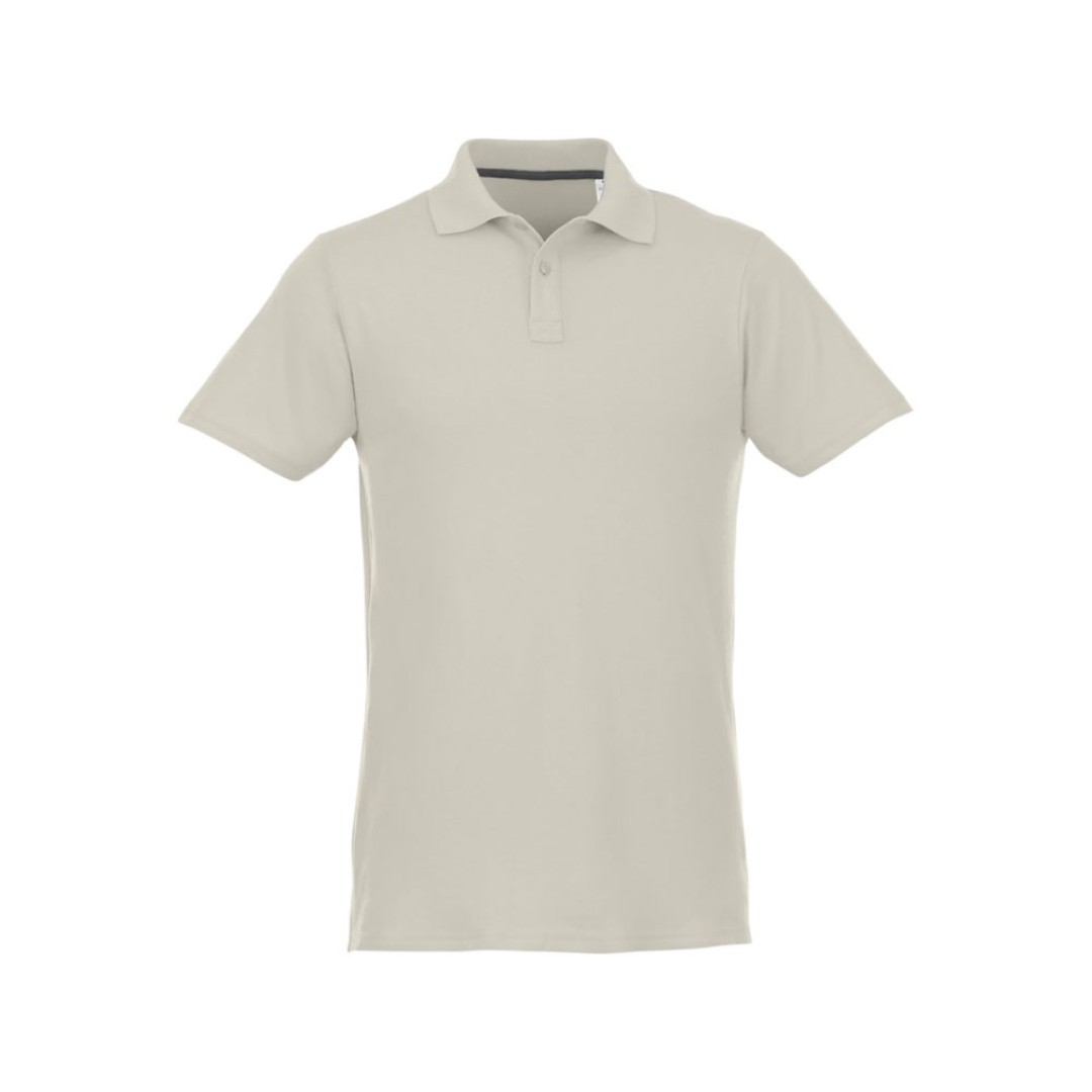 Мужское поло Helios с коротким рукавом, светло-серый