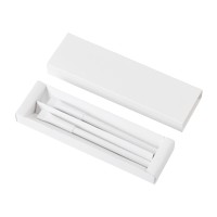 Набор из ручки и вечного карандаша из переработанной бумаги "Recycled Duo", белый