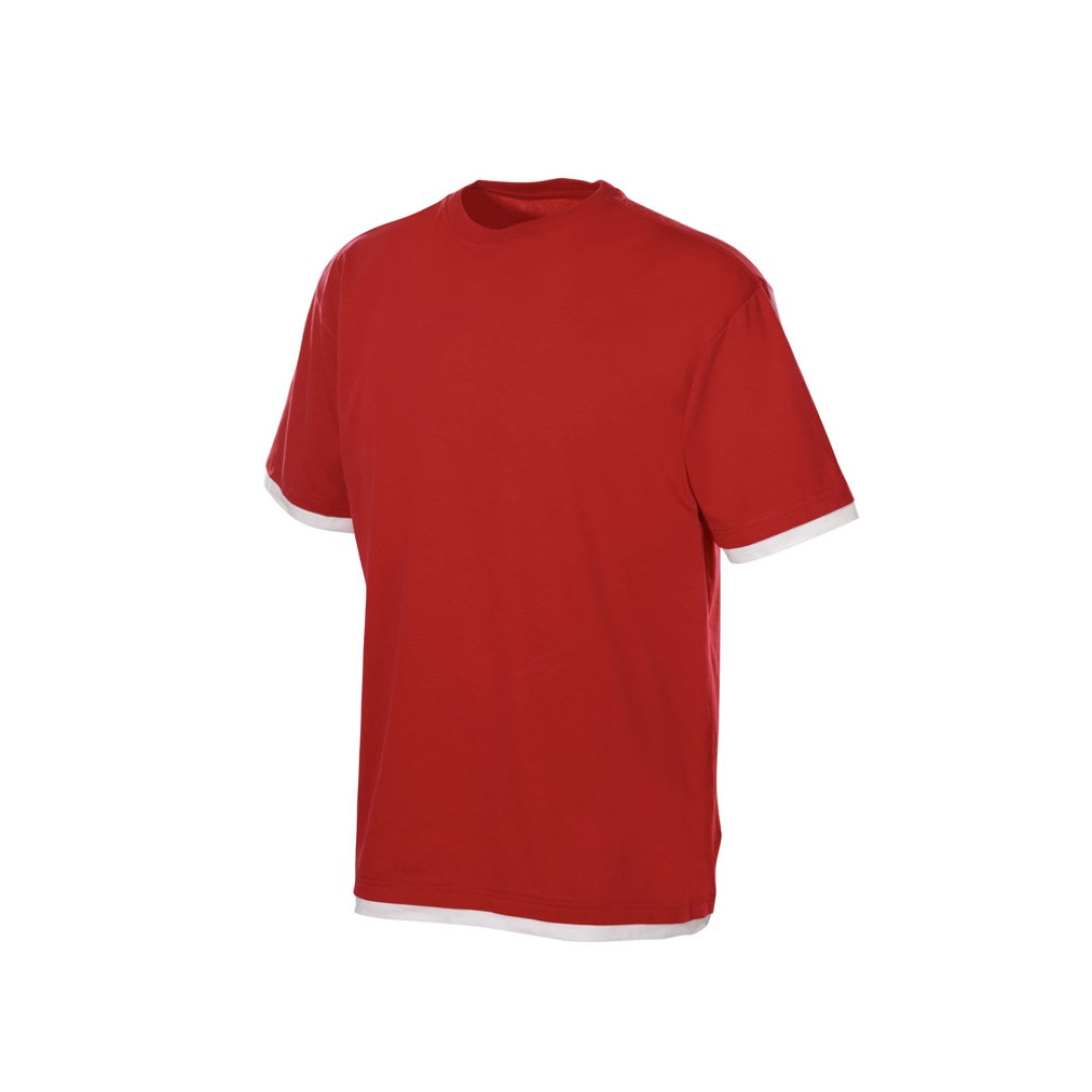 Футболка «Rotterdam» мужская, красный/белый