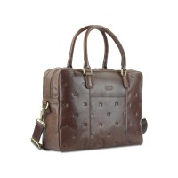 Сумка Mano "Don Leon", натуральная кожа в коричневом цвете, 42 х 30 х 11,5 см