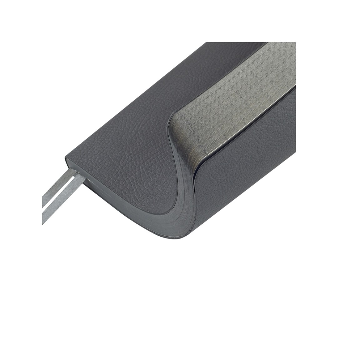 Ежедневник недатированный А5 "Megapolis Nappa Flex", графитовый серый