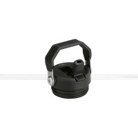 Бутылка для воды объемом 1,06 литра с откидной трубочкой Stanley IceFlow™ 2.0 - сплошной черный