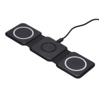 Беспроводное зарядное устройство 3-в-1 «Road», 15 Вт, черный