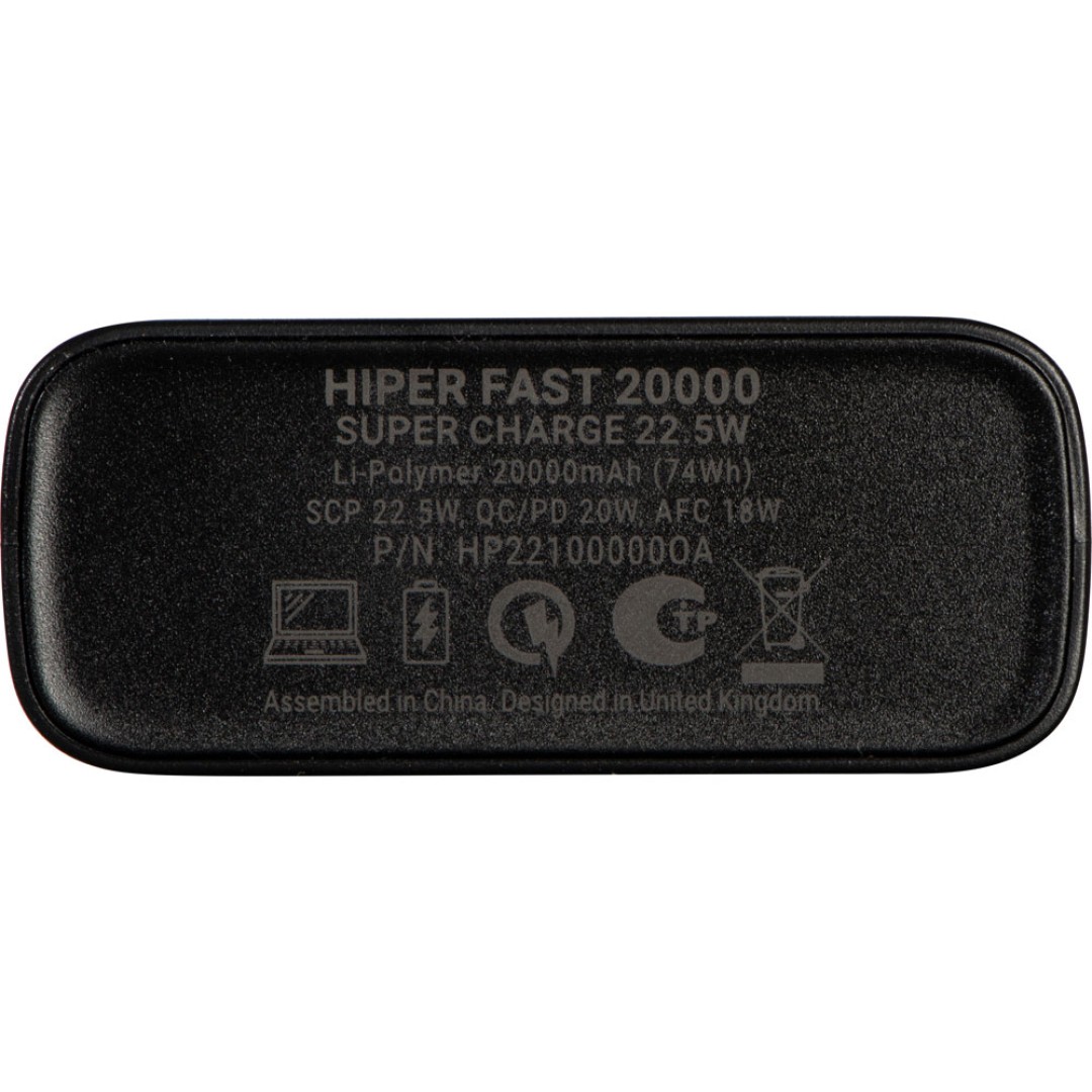 Портативный внешний аккумулятор FAST 20000 Black