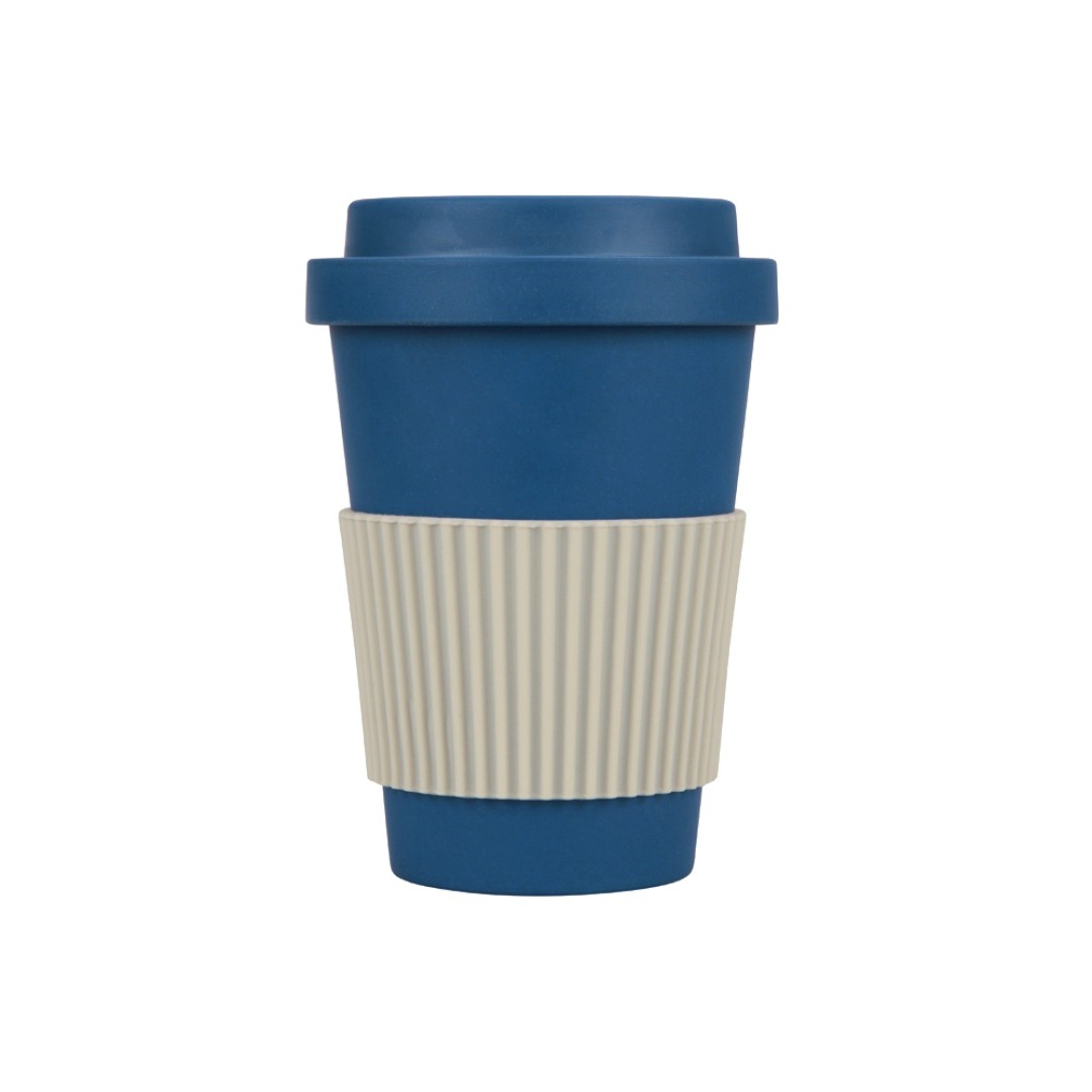 Термокружка "Muffin" из натуральных волокон, бензиновый синий