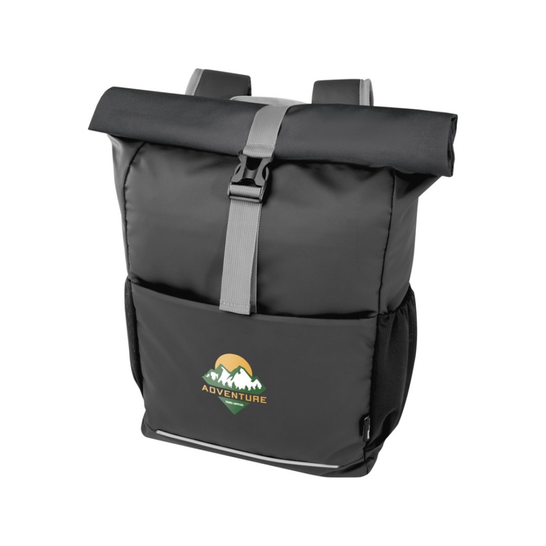 Aqua 15" GRS водонепроницаемая велосумка из переработанных материалов, 20 л - Черный