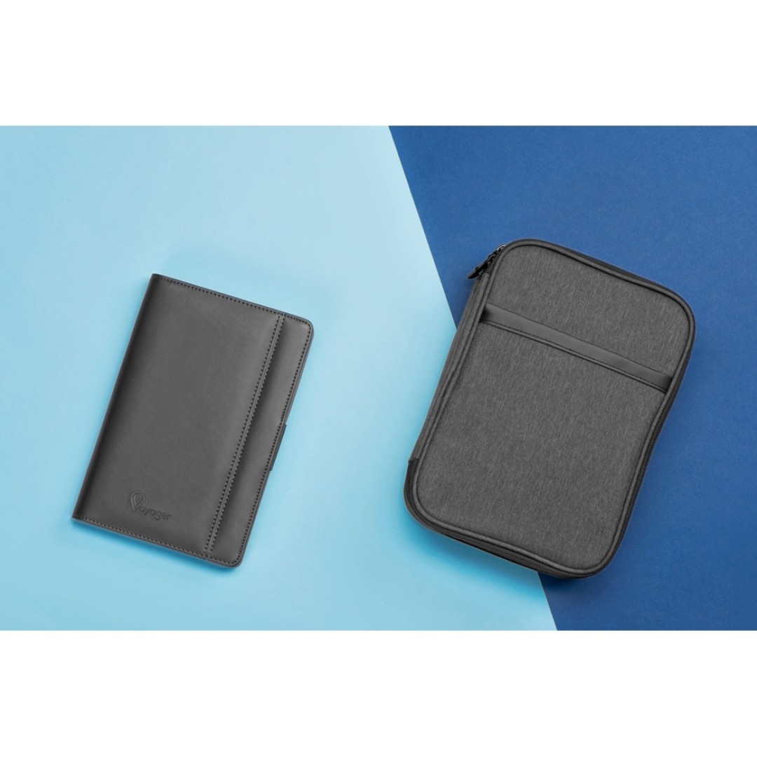 Органайзер с зарядным устройством «Wanderer», 4000 mAh, темно-синий