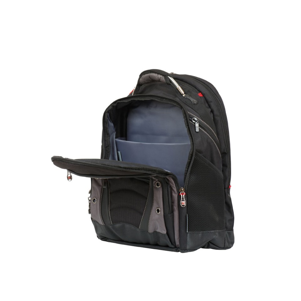 Рюкзак Synergy WENGER 16'', черный/серый, полиэстер/ПВХ, 36 x 26 x 46 см, 26 л