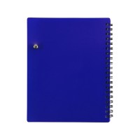 Блокнот "Контакт" с ручкой, синий (Р)