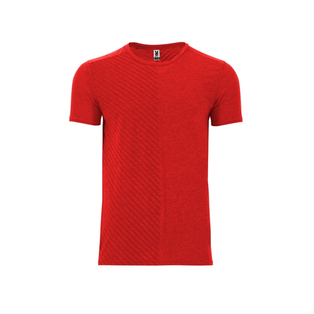 Футболка "Baku" мужская, меланжевый красный