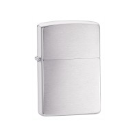 Зажигалка ZIPPO Classic с покрытием Brushed Chrome, латунь/сталь, серебристая, матовая, 38x13x57 мм
