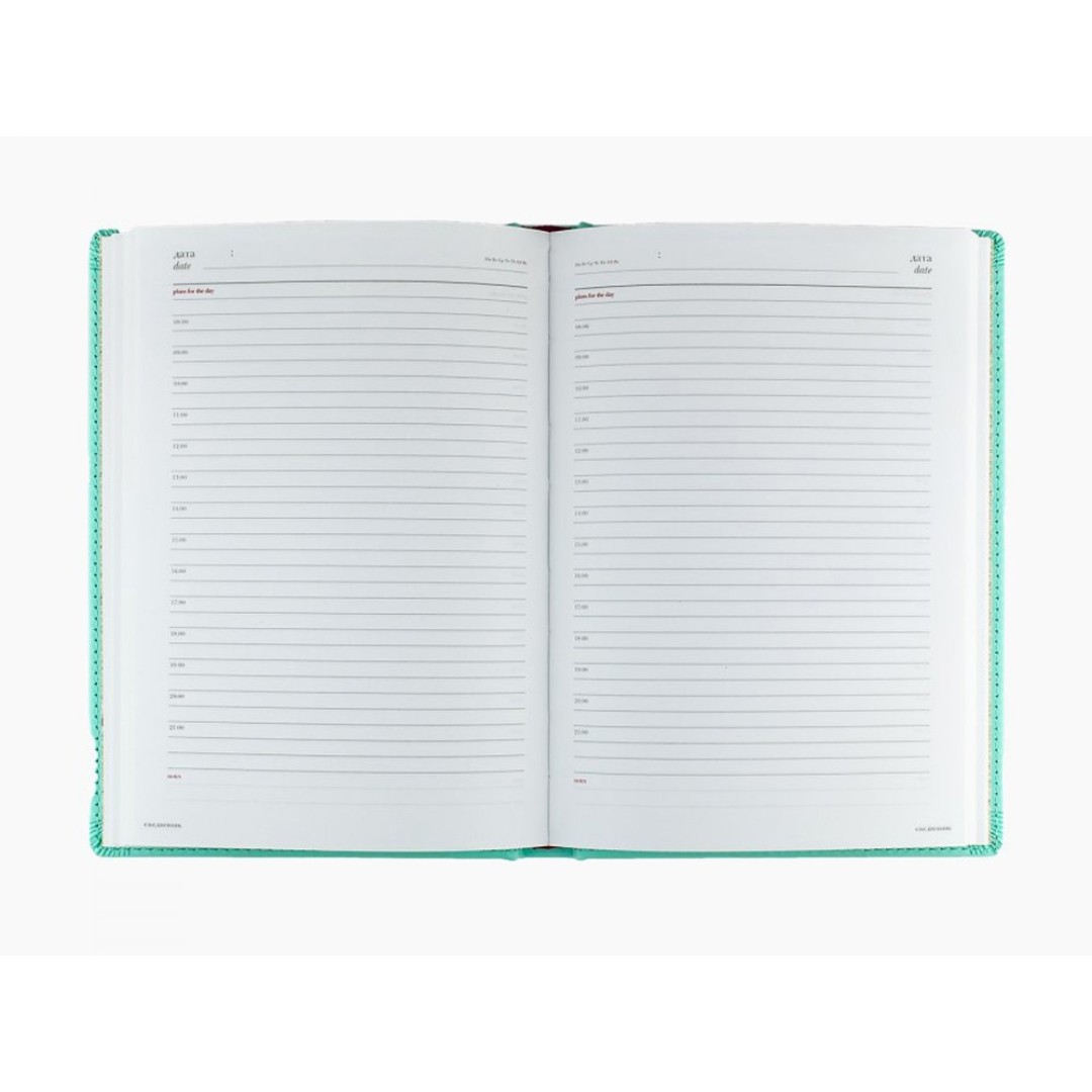 Ежедневник недатированный А5 «Velvet», зефирный мятный