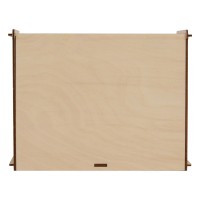 Деревянная коробка для гирлянды с наполнителем-стружкой "Ларь"