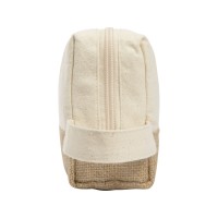 Косметичка "Jute" с ручкой из хлопка и джута, натуральный