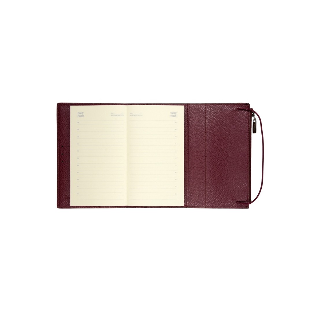 Ежедневник недатированный  А5- "Dolce Vita"  (бордовый)