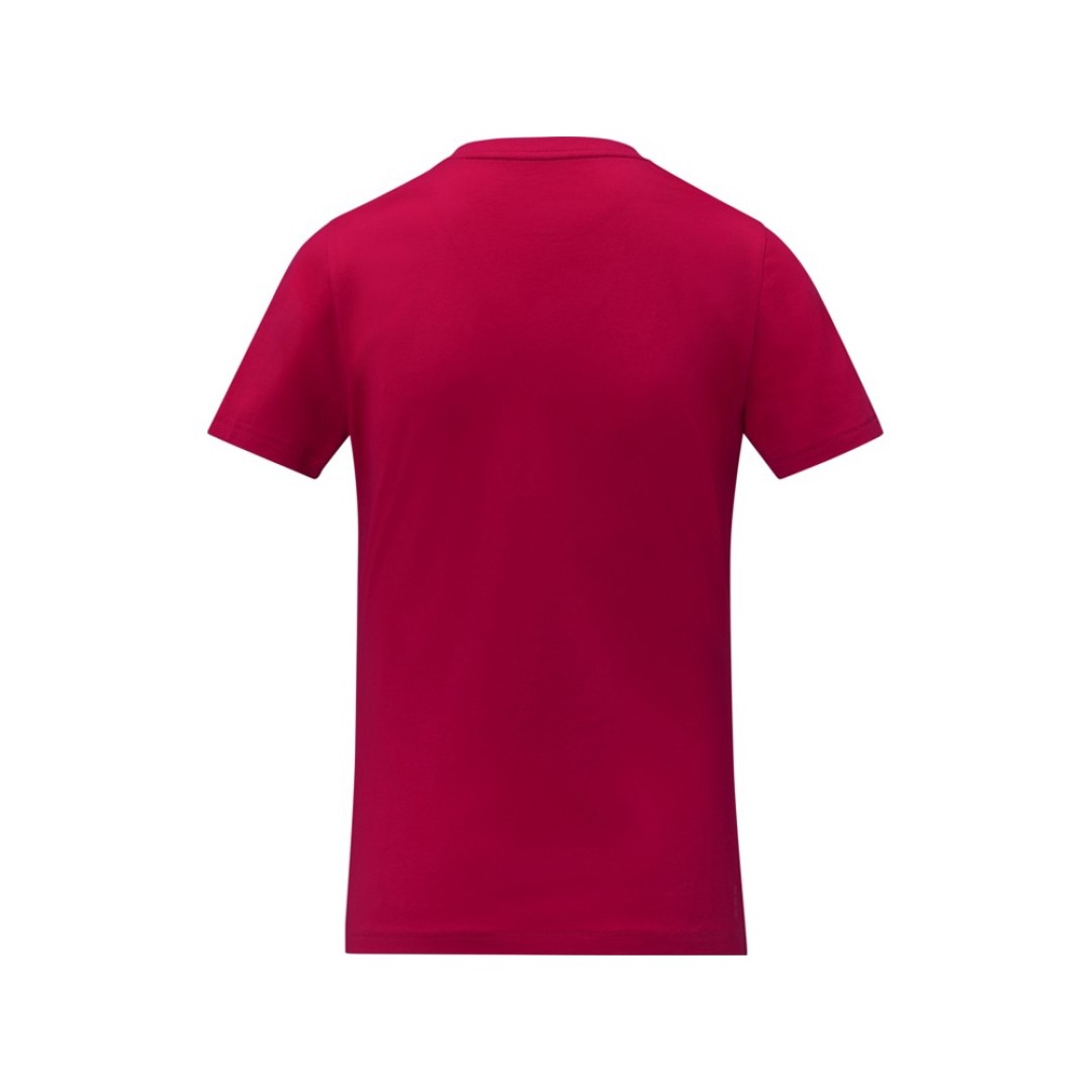 Somoto Женская футболка с коротким рукавом и V-образным вырезом , красный