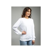 Толстовка втачной рукав. Модель 1 (Футер петлевой) (Размер 46-176, Цвет Белый)