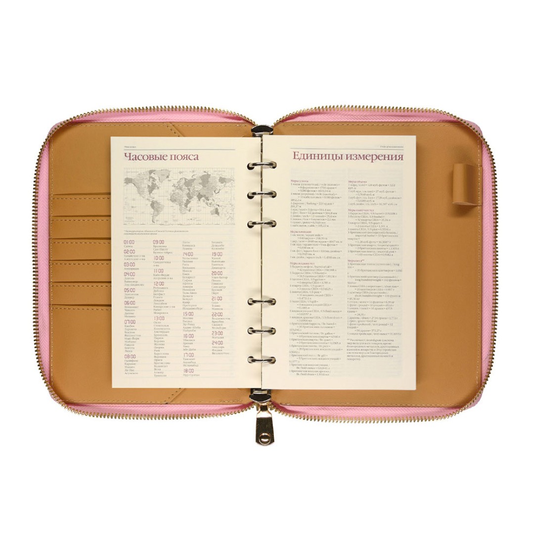 ЕЖЕДНЕВНИК недатированный А5- "RIVIERA. ZEFIR" (РОЗОВЫЙ ЗЕФИР)